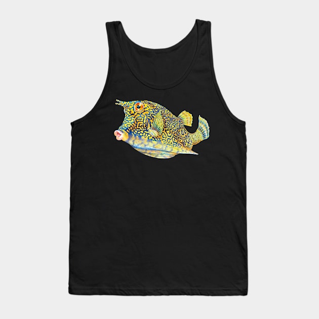 Cowfish Tank Top by Tim Jeffs Art